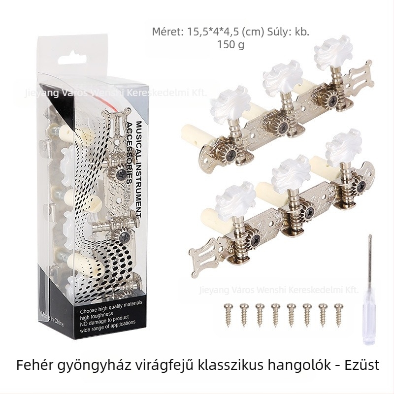 Klasszikus gitár hangoló gombok — fém és műanyag, márka Xirte, modell Open tuning knobs