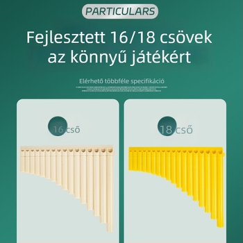 Műanyag panflóta, 16/18 cső, C-dúr, kezdőknek, táskával
