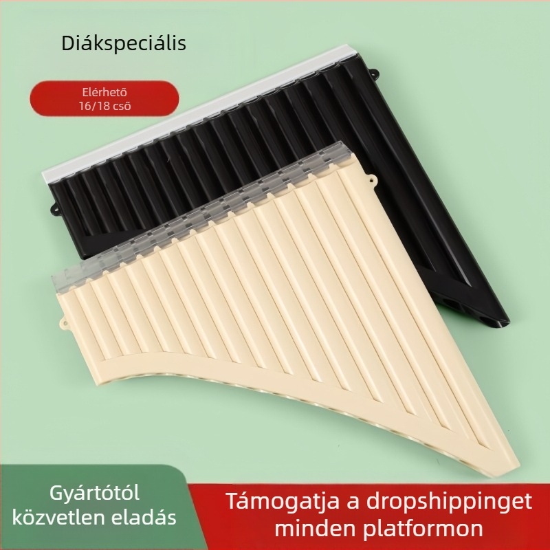 Műanyag panflóta, 16/18 cső, C-dúr, kezdőknek, táskával