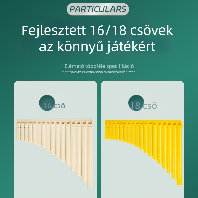 Műanyag panflóta, 16/18 cső, C-dúr, kezdőknek, táskával