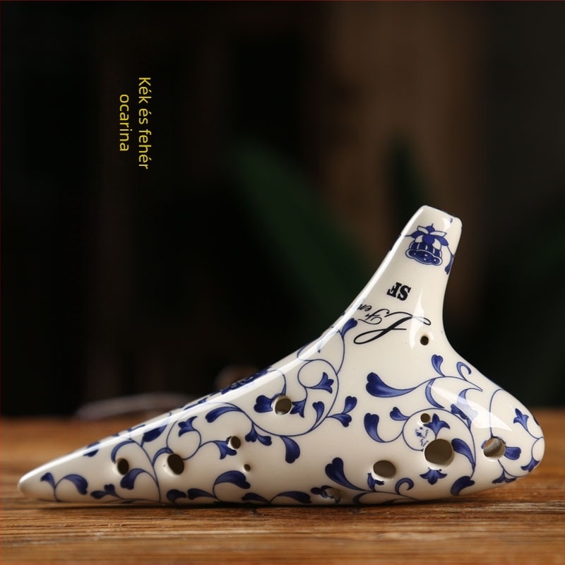 Linfeng ocarina, 12 lyukú, 7 darabos készlet, Alto C hangnem