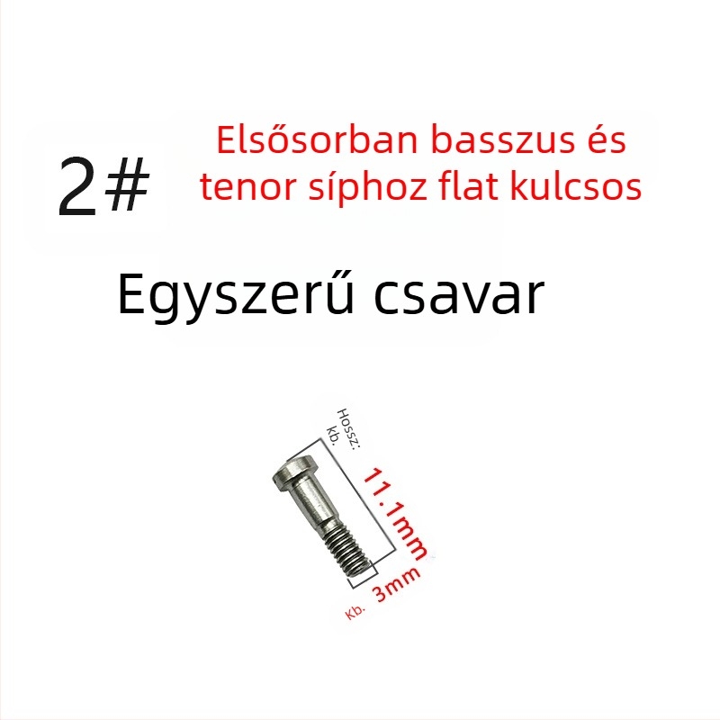 Zenei hangszer mandrel rögzített csavarokkal, univerzális csuklóval és gömbcsuklóval