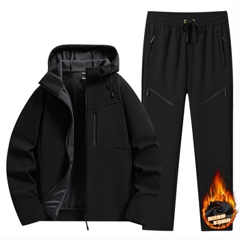 Férfi soft-shell kabát ősz–télre, fleece béléssel, meleg, vízálló és szélálló, kültéri túraruházathoz
