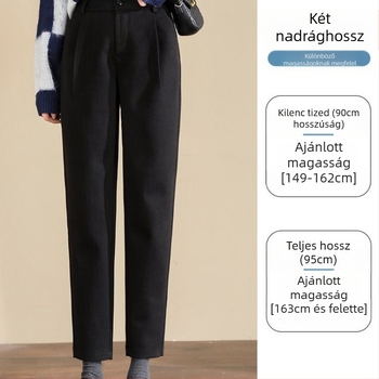 Női mindennapi nadrág szabad derekával és laza szabással, mikro elasztikussággal, téli 2024 kollekció, Glass Dream Spinning