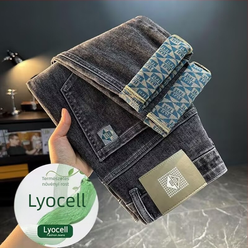 Slim-tapered farmernadrág középmagas derékkal, cipzár, denim 95% pamut, mosott felület
