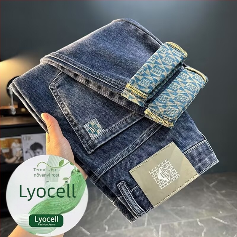 Slim-tapered farmernadrág középmagas derékkal, cipzár, denim 95% pamut, mosott felület