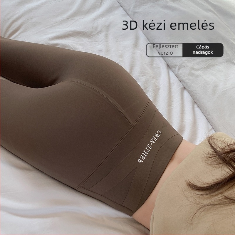 Női cropped nylon nadrág, Cailiduo márka, body-building stílus, csípőemelés