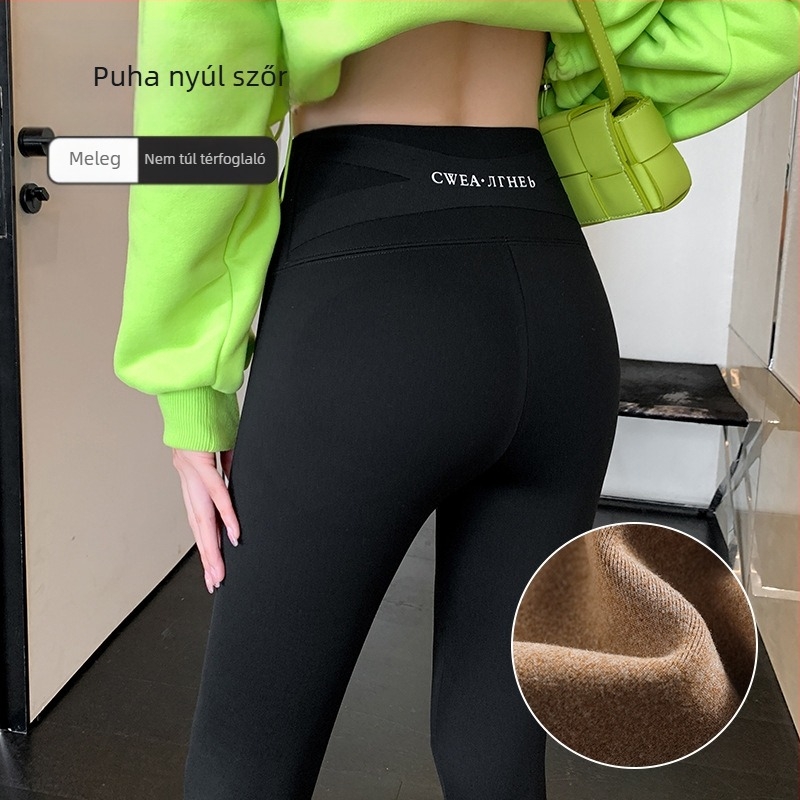 Női cropped nylon nadrág, Cailiduo márka, body-building stílus, csípőemelés