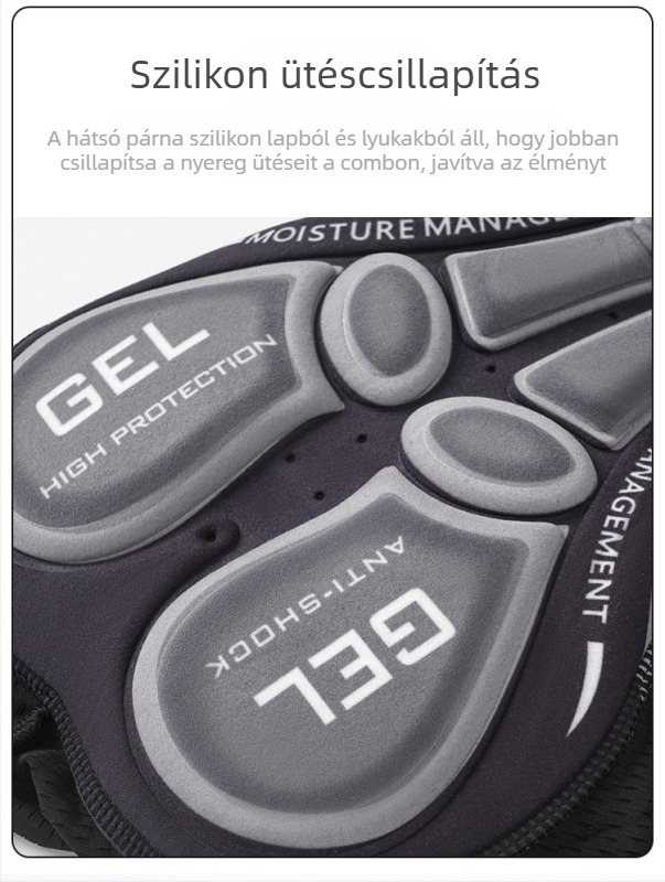 Hegyi kerékpáros rövidnadrág szilikon párnával, légáteresztő (Nyár; Uniszex; Kerékpározáshoz)