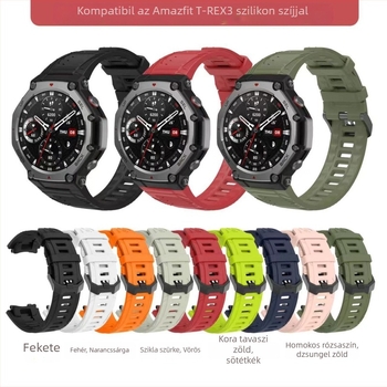 Amazfit T-Rex 3 szilikon cserepánt csattal, 25 g, testreszabható interfész méret