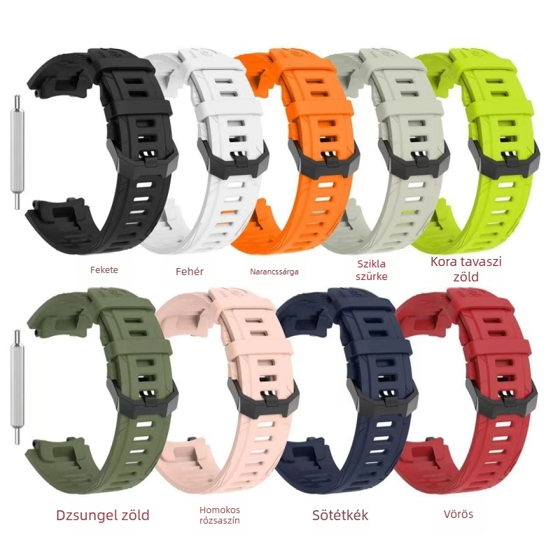 Amazfit T-Rex 3 szilikon cserepánt csattal, 25 g, testreszabható interfész méret