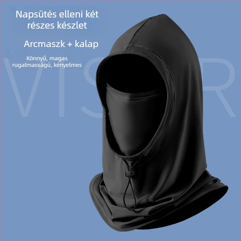 Uniszex nejlon napvédő kapucnis maszk tavasz-nyárra