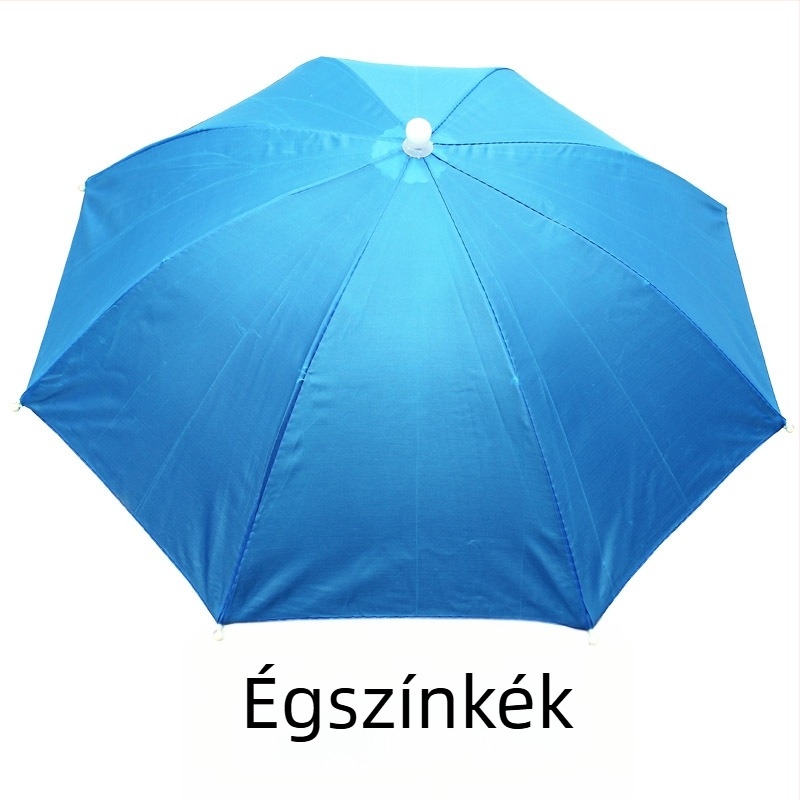 Logóval ellátott esernyő sapka, reklám célú sapka-ernyő, nagy méret