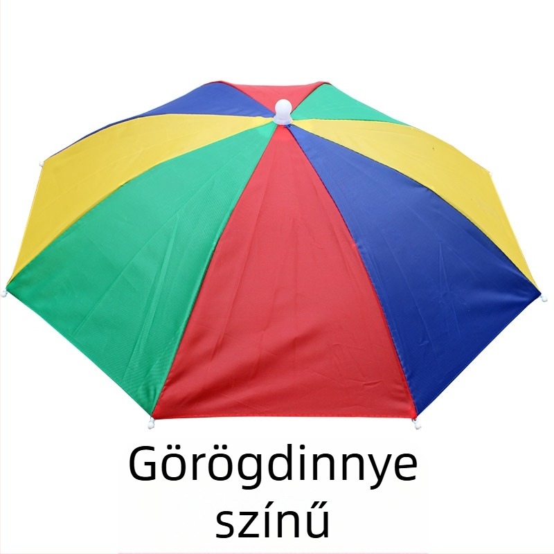 Logóval ellátott esernyő sapka, reklám célú sapka-ernyő, nagy méret