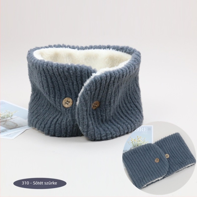 Téli sál mesterséges nyérc szőrrel, warp-knit, melegen tart, eredeti dizájn