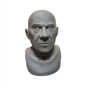 Latex teljes arcú kopasz öregember maszk DIY - Halloween jelmezhez