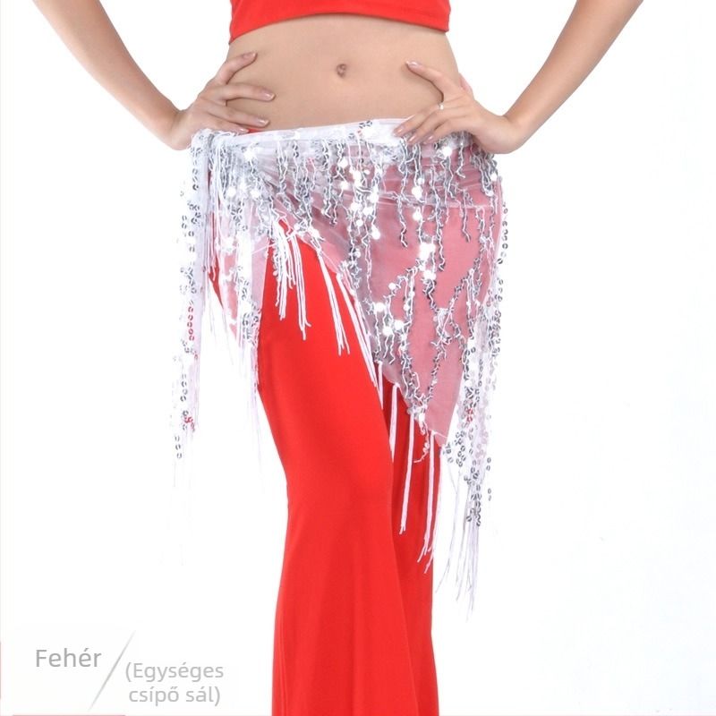 Belly Dance tassel övkendő, sequin, hálós anyagú nejlon 100%, bélés: nejlon 100%, uniszex felnőtt