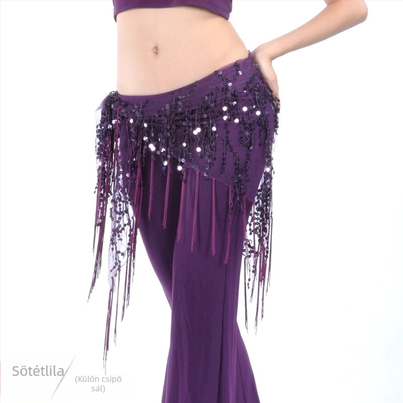 Belly Dance tassel övkendő, sequin, hálós anyagú nejlon 100%, bélés: nejlon 100%, uniszex felnőtt