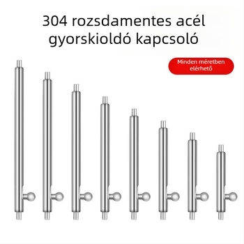 Óraszíj rugós csap – rozsdamentes acélból, kör profil, gyors kioldás