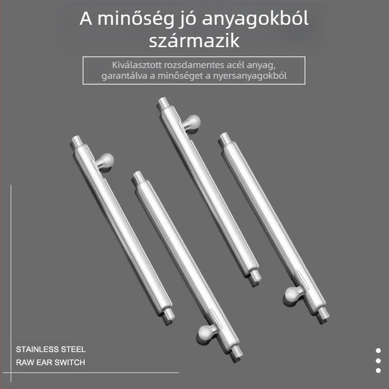 Óraszíj rugós csap – rozsdamentes acélból, kör profil, gyors kioldás