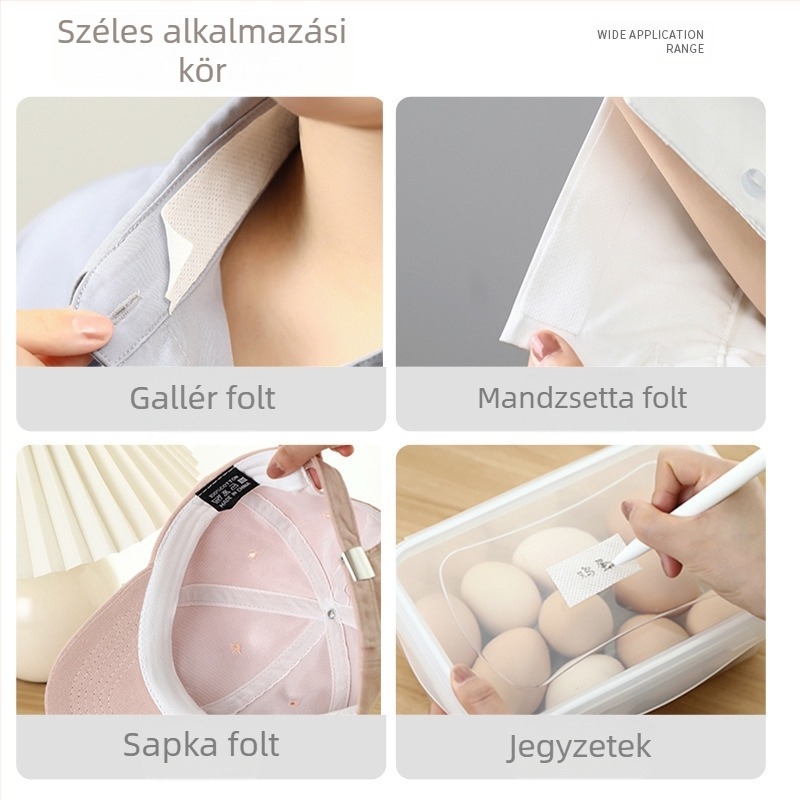 Gallér matrica - egyszer használatos, anti-szennyező, lélegző, izzadság-elszívó ruhákhoz és sapkákhoz (Kritikus specifikációk: Egyszer használatos; Anti-szennyező; Lélegző; Izzadság-elszívó)