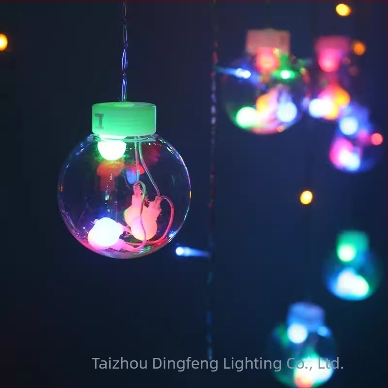 Napelemes kívánsággömb lámpák kültéri dekorációhoz, Modell 06, 8 fényforrás, bemeneti feszültség ≤36V, gombos vezérlés