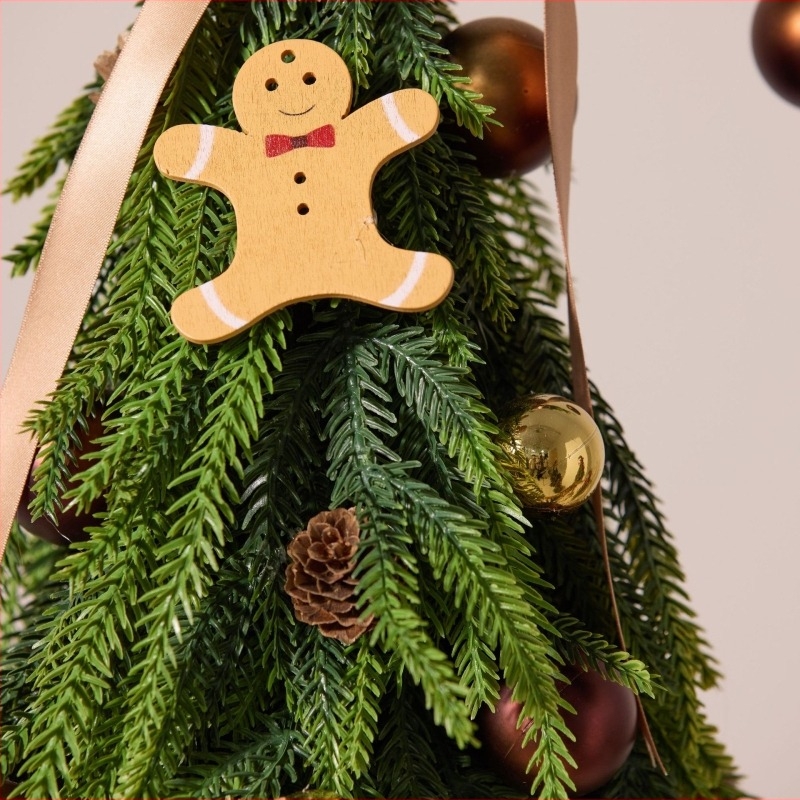 Kanyargó nyakú nordikus karácsonyfa - asztali dísz, PVC, Sintean/Xintean, beltéri dekoráció