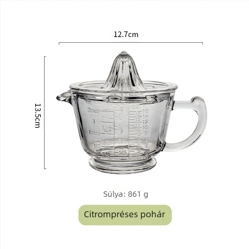 Kézi gyümölcs- és citrusfacsaró – nélkül elektromos, általános célú, anyag: selyemvirág