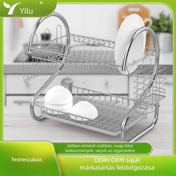 Elu leeresztő edényállvány vasdrótból, modern minimál stílus, kód RG-601