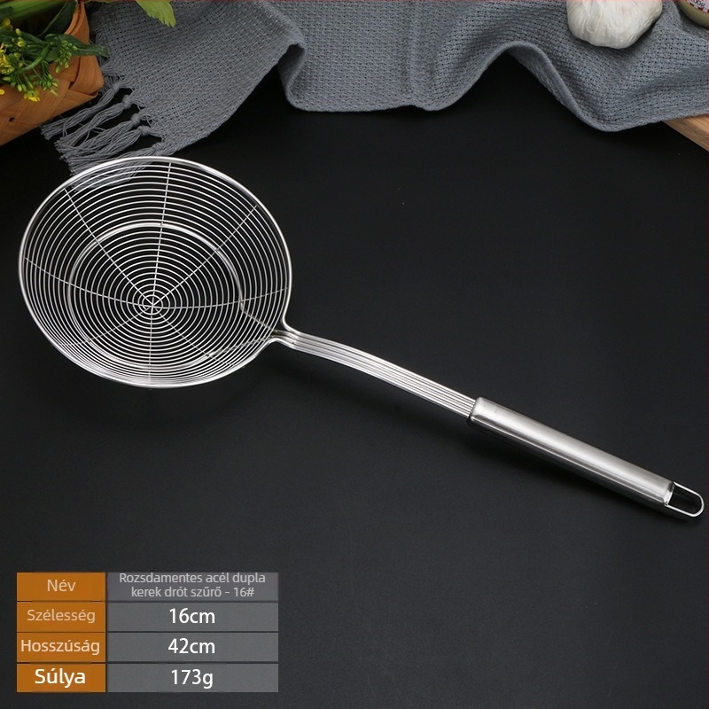 Konyhai leeresztős szita, rozsdamentes acél, égésgátló, modern minimalista stílus, testreszabás elérhető, So tidy Márka