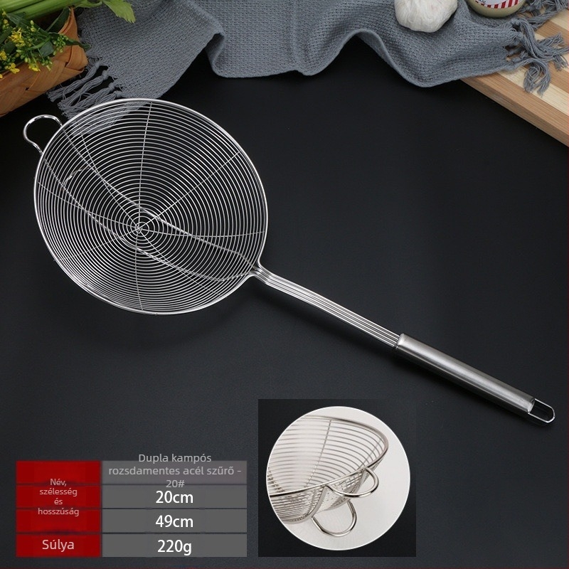 Konyhai leeresztős szita, rozsdamentes acél, égésgátló, modern minimalista stílus, testreszabás elérhető, So tidy Márka