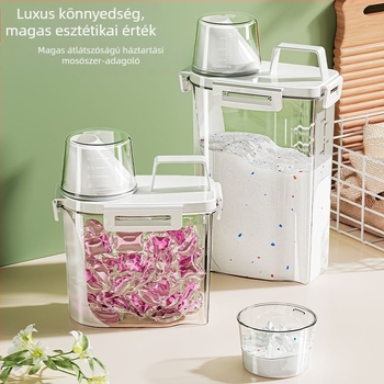 Nagy kapacitású mosószertároló doboz – fém, egyszerű és modern stílus, utazáshoz