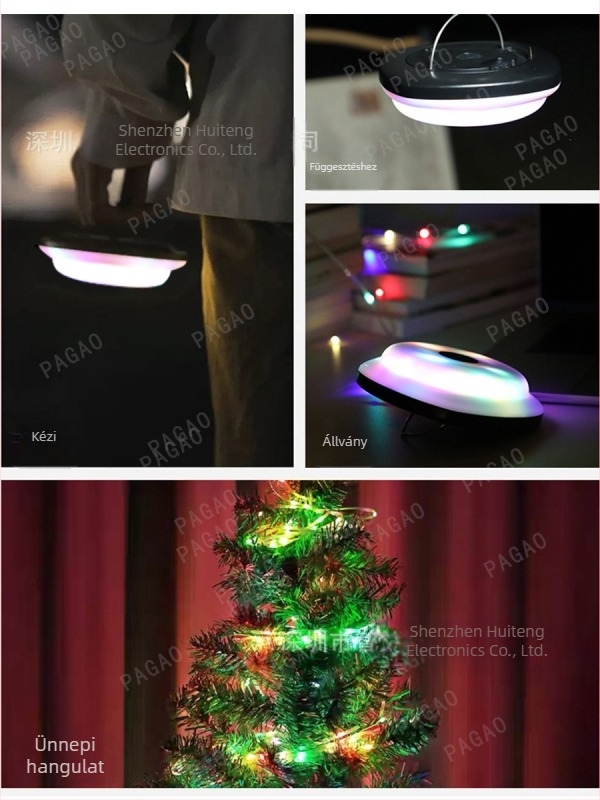 Pagao LED kemping lámpa USB töltéssel, 3,7V, 3W, modell PG-0472
