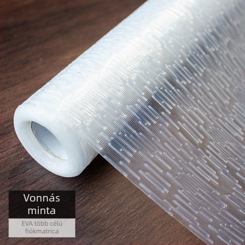 Konyhaszekrény fiók nedvességvédő párnázó papír EVA vízálló réteggel PE alapra (EVA 99% tartalom), modern minimalista stílus