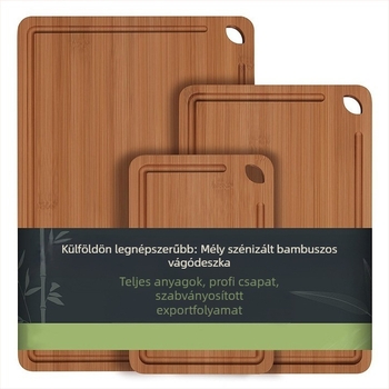 Állvánnyal ellátott fa vágódeszka – fa felület, márka Good fortune, csúszásmentes, antibakteriális, penészmentes, modern minimalist stílus
