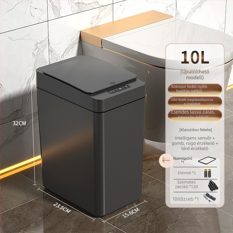 Intelligens kuka háztartási használatra – szenzoros, teljesen automata, műanyag, hosszú hengerszerű forma, 100% új anyag