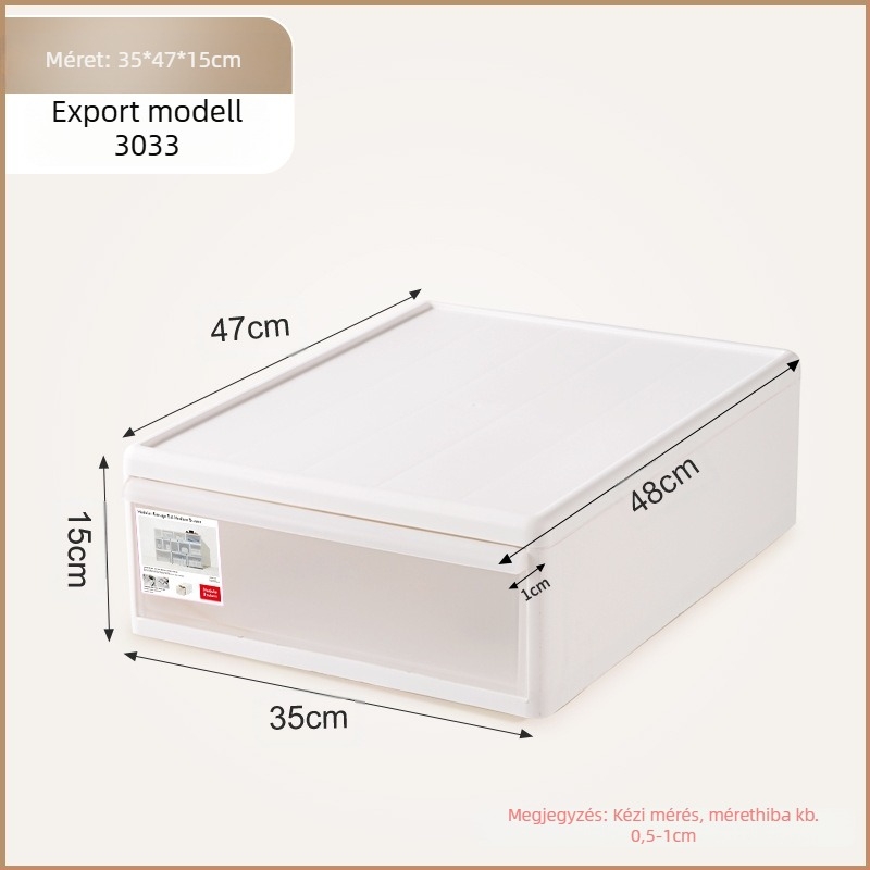 Matt felületű fiókos tároló fehérnemű és zokni számára, 20–30 L, PP műanyag, porálló, modellek 3021–3024