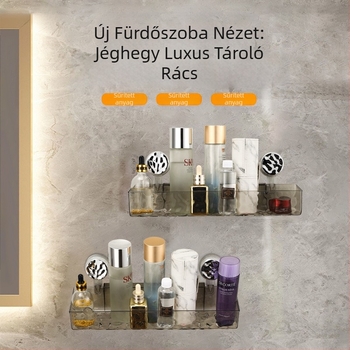Fürdőszobai falra szerelhető vákuumos tároló | Műanyag | Egylépcsős | Könnyű luxus | Thriving
