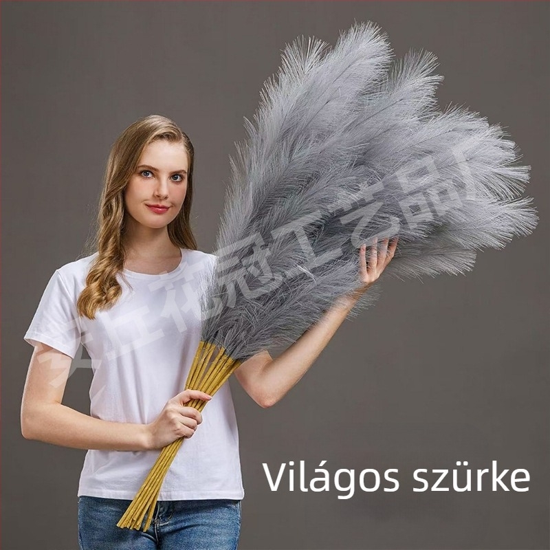 8-ágú mesterséges nádas virágkompozíció selyemvirágokból esküvői és otthoni dekorációhoz