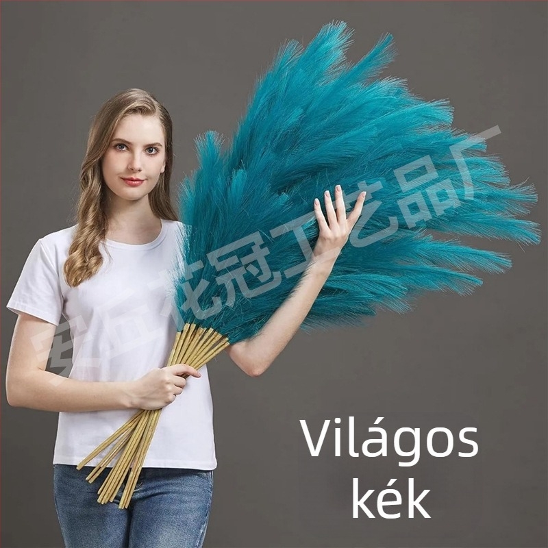 8-ágú mesterséges nádas virágkompozíció selyemvirágokból esküvői és otthoni dekorációhoz