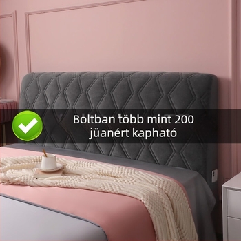 Fejtámla takaró puha flanel anyagból, modern minimalista stílus, porvédő takaró a fejtámlához.