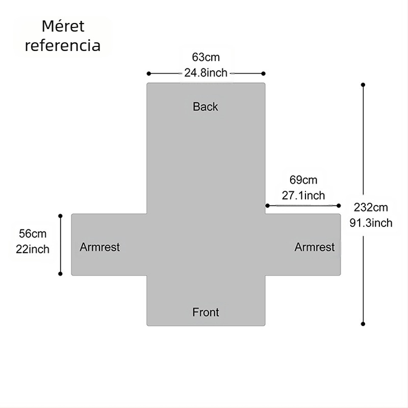 Kanapévédő, hotel stílusú, poliészter-spandex (Anyag: Poliészter Spandex; Kategória: Székfedő; Stílus: Szállodai)