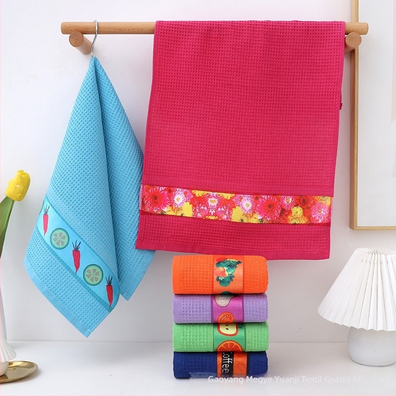 Konyhai törölköző kevert anyagból, 53 g, nedvszívás 16–20S, logóval nyomtatva