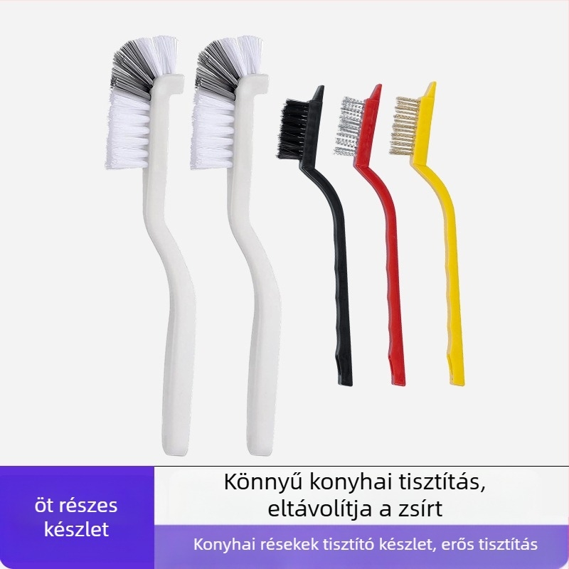 Lijie Tisztító Ecsetek Készlet - Hosszú nyelű konyhai ecsetek poharakhoz, réseihez és tűzhelyhez (műanyag, 2017 téli bemutató)