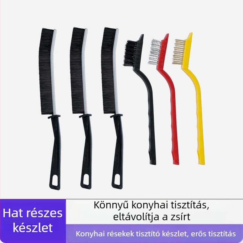 Lijie Tisztító Ecsetek Készlet - Hosszú nyelű konyhai ecsetek poharakhoz, réseihez és tűzhelyhez (műanyag, 2017 téli bemutató)