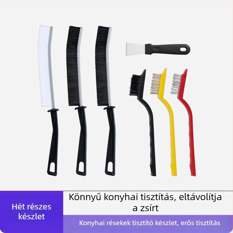 Lijie Tisztító Ecsetek Készlet - Hosszú nyelű konyhai ecsetek poharakhoz, réseihez és tűzhelyhez (műanyag, 2017 téli bemutató)