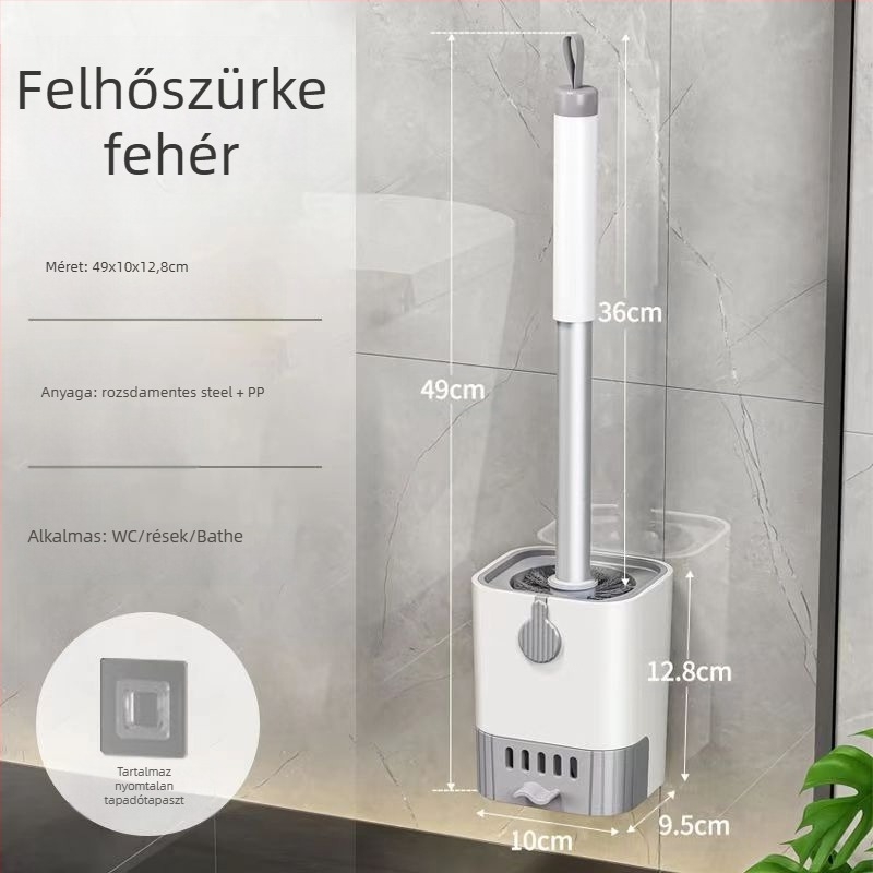 WC-kefe falra szerelhető, fúrás nélkül, lefolyó alap, háztartási használatra