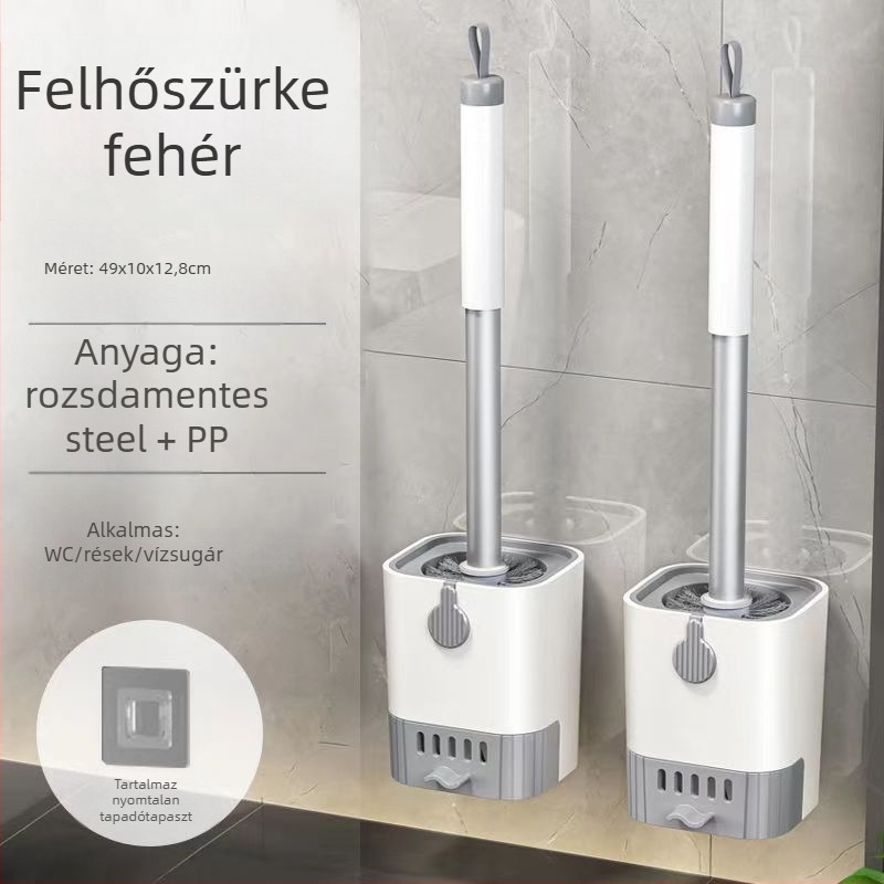 WC-kefe falra szerelhető, fúrás nélkül, lefolyó alap, háztartási használatra