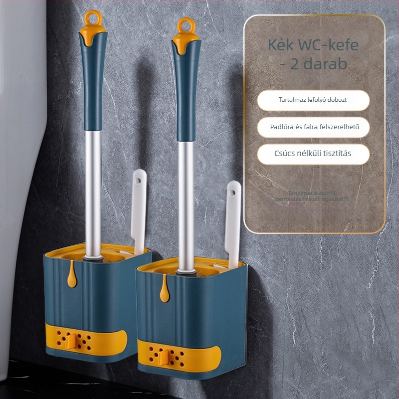 WC-kefe falra szerelhető, fúrás nélkül, lefolyó alap, háztartási használatra