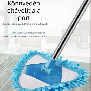 Háromszög alakú chenille mop — többfelületes tisztítás falakra, padlókra, csempékre és mennyezetre